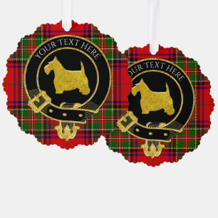 Carte Décorative Tartan de la crête du clan Scottish Terrier