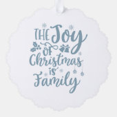 Carte Décorative The Joy of Christmas Is Family Arctic Foxes (Verso)