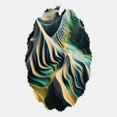 Carte Décorative Topographic currents (Droite)