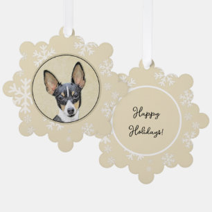 Carte Décorative Toy Fox Terrier Peinture - Cute Original Chien Art