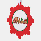 Carte Décorative Train de Noël (Gauche)