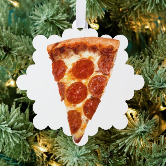 Carte Décorative tranche de pizza pepperoni classique de SlipperyJo (Insitu (Arbre))