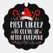 Carte Décorative Très Probable De Nettoyer Après Tout Noël (Recto)
