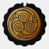 Carte Décorative Triple Celtic Knot Swirl Mandala (Verso)