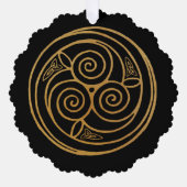 Carte Décorative Triple Celtic Knot Swirl Mandala (Recto)