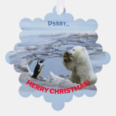 Carte Décorative Un Noël d'ours polaire (Recto)
