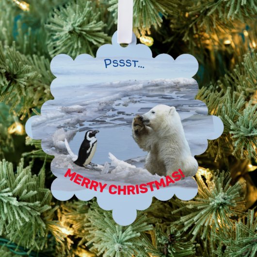 Carte Décorative Un Noël d'ours polaire (Insitu (Arbre))