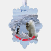 Carte Décorative Un Noël d'ours polaire (Gauche)