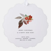 Carte Décorative Unique Joy Joyeux Noël Photo (Verso)