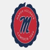 Carte Décorative Université du Mississippi | Script M (Droite)