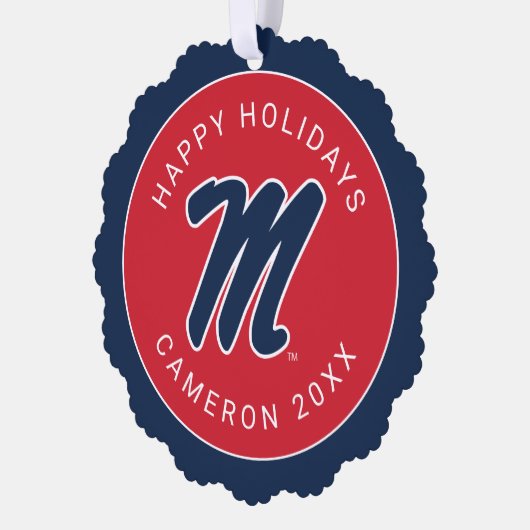 Carte Décorative Université du Mississippi | Script M (Gauche)