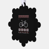 Carte Décorative Vacances de Noël à vélo (Gauche)