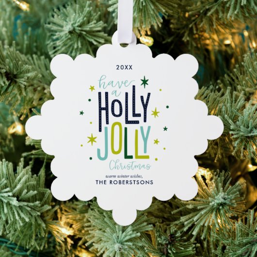 Carte Décorative Vacances de Noël Holly Jolly (Insitu (Arbre))