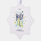 Carte Décorative Vacances de Noël Holly Jolly (Gauche)