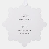 Carte Décorative Vacances d'entreprise | Minimal avec photo (Recto)