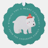 Carte Décorative Vacances photo de l'ours polaire (Recto)
