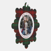 Carte Décorative Vacances photo unique en rouge et vert (Droite)