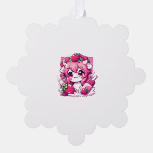 Carte Décorative Vache de fraise Kawaii Anime Lait de fraise _1