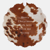 Carte Décorative Vachette Brown occidentale (Recto)