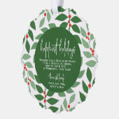 Carte Décorative Vert botanique moderne - Photo - Fêtes les plus he (Gauche)