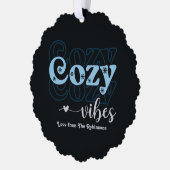 Carte Décorative Vibes Retro Photo de Noël (Gauche)