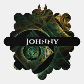 Carte Décorative Vibrations magiques Art Abstrait (Verso)