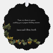 Carte Décorative Vidéo de Noël Floral (Verso)