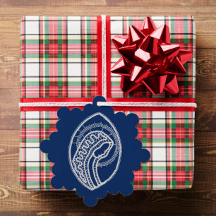 Carte Décorative Vierge Marie, dentelle blanche, bleu marine