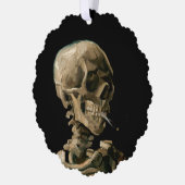 Carte Décorative Vincent van Gogh - Crâne avec Cigaret brûlant (Gauche)