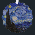 Carte Décorative Vincent Van Gogh - La nuit étoilée<br><div class="desc">The Starry Night / La nuit etoilee - Vincent Van Gogh en 1889</div>