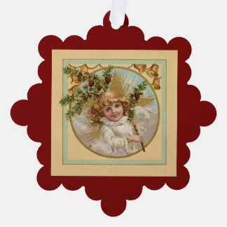 Carte Décorative Vintage Angel Paper Ornament Card