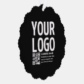 Carte Décorative Votre logo avec code QR et texte modifiables (Droite)