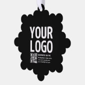 Carte Décorative Votre logo avec code QR et texte modifiables (Gauche)
