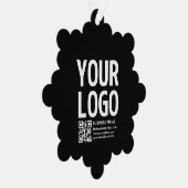 Carte Décorative Votre logo avec code QR et texte modifiables (Droite)