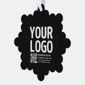 Carte Décorative Votre logo avec code QR et texte modifiables (Gauche)