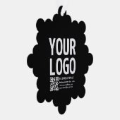 Carte Décorative Votre logo avec code QR et texte modifiables (Droite)