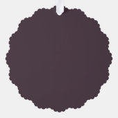 Carte Décorative Votre photo avec Dusty Plum Accent Noël (Verso)