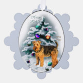 Carte Décorative Welsh Terrier Christmas (Recto)