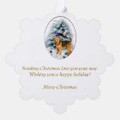Carte Décorative Welsh Terrier Christmas (Verso)