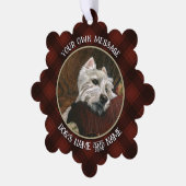 Carte Décorative Westie sur canapé (Gauche)