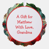 Carte Décorative Whimsical Cartoon Elf | Christmas (Verso)