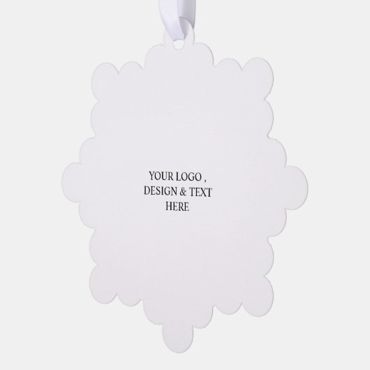 Carte Décorative White Personalized – Your Logo & Text Here (Gauche)