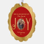 Carte Décorative Wishing You Holiday Season Peace Love and Jove (Gauche)