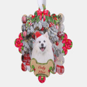 Carte Décorative Woat You A Joyeux Noël Cadeau Personnalisé Chien (Gauche)