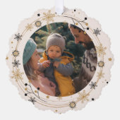 Carte Décorative Wreath moderne avec script Joyeux Noël (Recto)