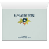 Carte décorée parStyle de joyeux anniversaire (Intérieur Horizontal (Bas))