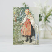 Carte Décorer l'arbre de Noël - Carl Larsson (Debout devant)