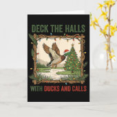 Carte Décorez Les Salles Avec Des Canards Et Des Appels (Fleur jaune)
