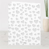 Carte Découpure en papier de forme de cœur (Dos)