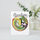 Carte Découvrez le logo de l'Amérique centrale. (Debout devant)